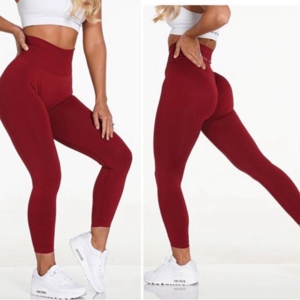 NVGTN solid seamless leggings Carmine